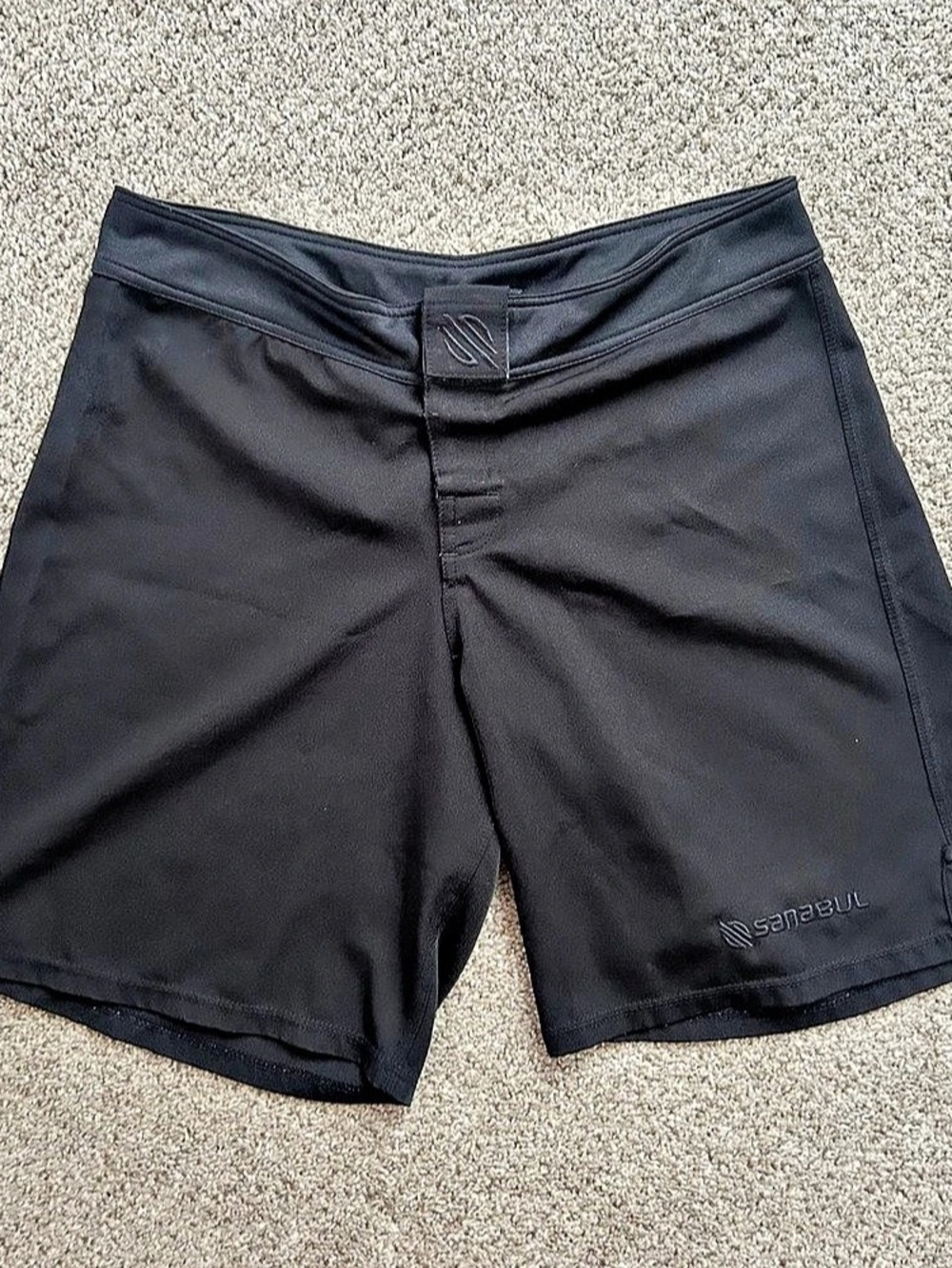 Men's Sanabul Essential MMA Shorts Size 34 - Fight Grappling Embroidered Logo